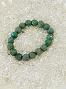 Green Adventurine Faceted Bracelet